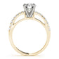 Single Row Prong Engagement Ring