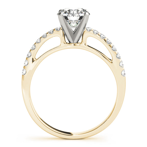 Single Row Prong Engagement Ring