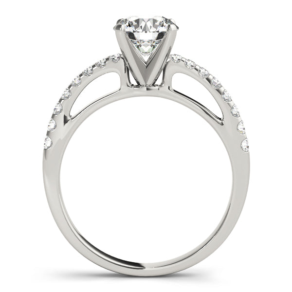 Single Row Prong Engagement Ring