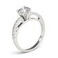 Single Row Prong Engagement Ring
