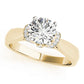 Accented Solitaire Engagement Ring