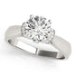Accented Solitaire Engagement Ring