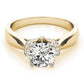 Accented Solitaire Engagement Ring