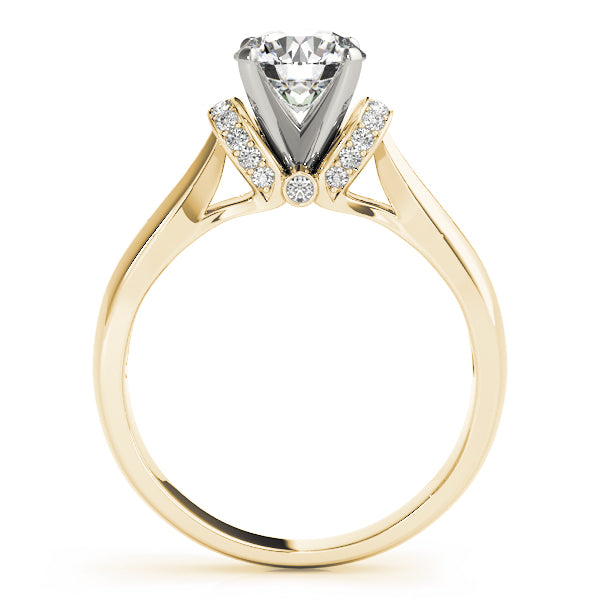 Accented Solitaire Engagement Ring