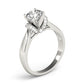 Accented Solitaire Engagement Ring