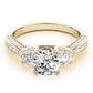 3-Stone Single Row Engagement Ring