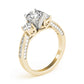 3-Stone Single Row Engagement Ring