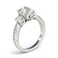 3-Stone Single Row Engagement Ring