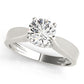 Solitaire Hidden Halo Engagement Ring