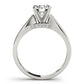 Solitaire Hidden Halo Engagement Ring