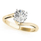 Bypass Solitaire Engagement Ring