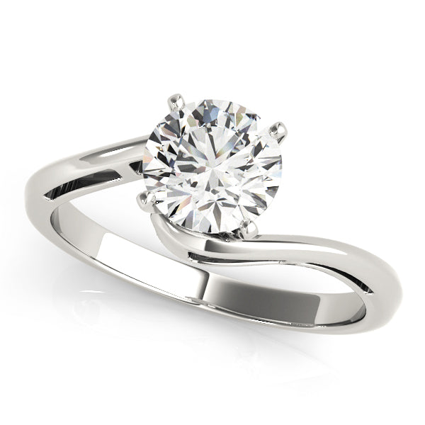 Bypass Solitaire Engagement Ring