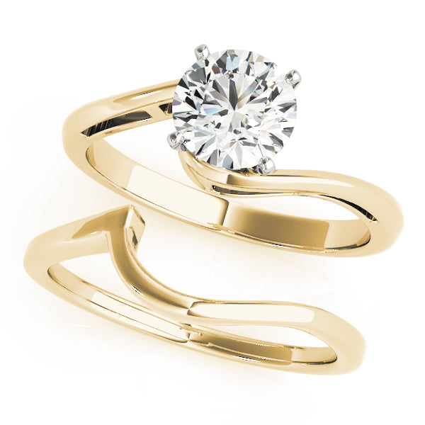 Bypass Solitaire Engagement Ring