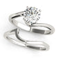 Bypass Solitaire Engagement Ring