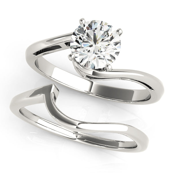 Bypass Solitaire Engagement Ring