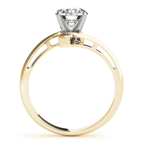 Bypass Solitaire Engagement Ring