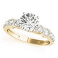 Single Row Prong Engagement Ring