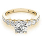 Single Row Prong Engagement Ring