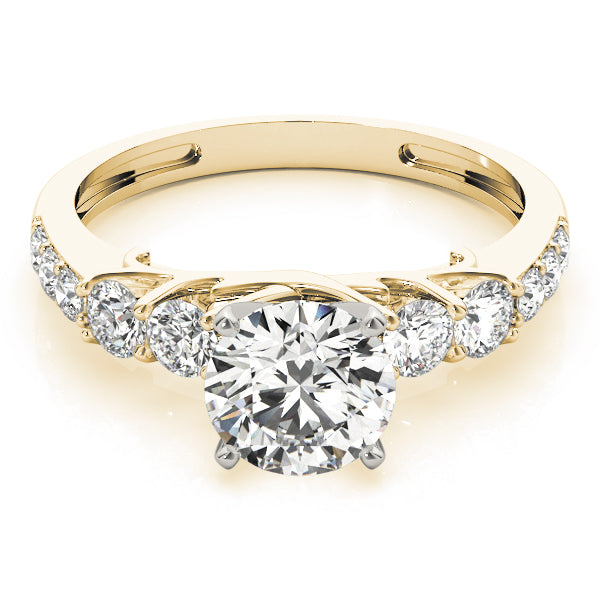 Single Row Prong Engagement Ring