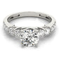 Single Row Prong Engagement Ring