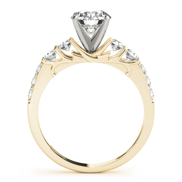 Single Row Prong Engagement Ring