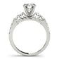 Single Row Prong Engagement Ring