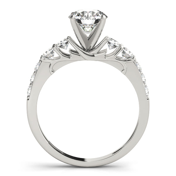 Single Row Prong Engagement Ring