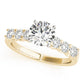 Single Row U-Prong Engagement Rings