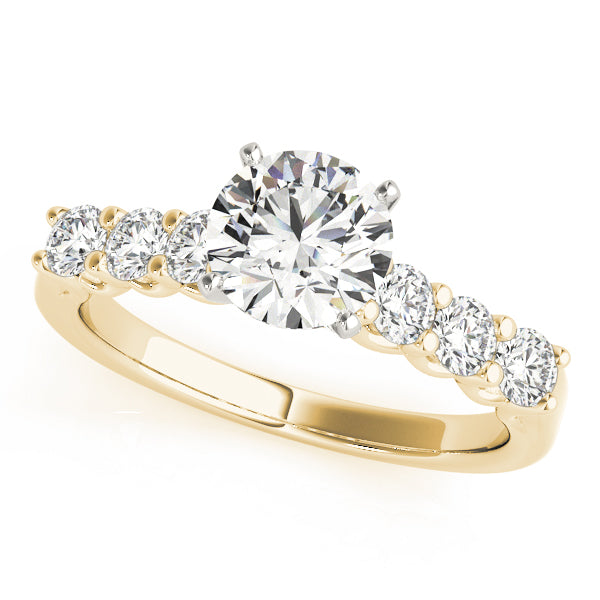Single Row U-Prong Engagement Rings