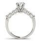 Single Row U-Prong Engagement Rings