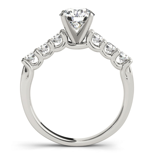 Single Row U-Prong Engagement Rings