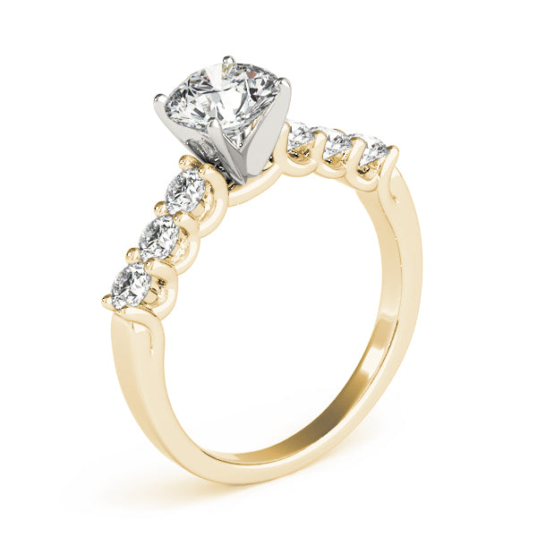 Single Row U-Prong Engagement Rings