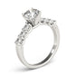 Single Row U-Prong Engagement Rings