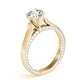 Accented Trellis Engagement Ring
