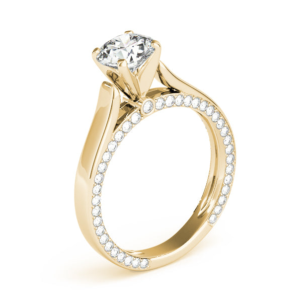 Accented Trellis Engagement Ring