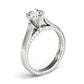 Accented Trellis Engagement Ring