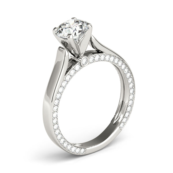 Accented Trellis Engagement Ring