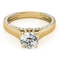 Accented Trellis Engagement Ring
