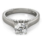 Accented Trellis Engagement Ring
