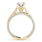 Accented Trellis Engagement Ring