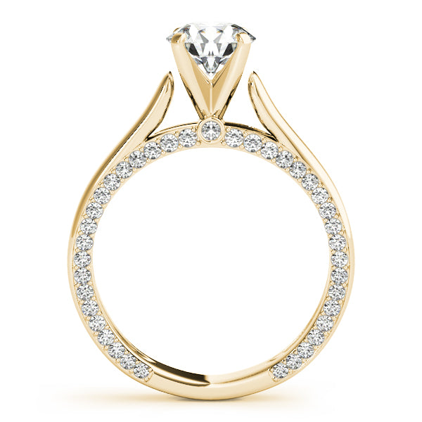 Accented Trellis Engagement Ring
