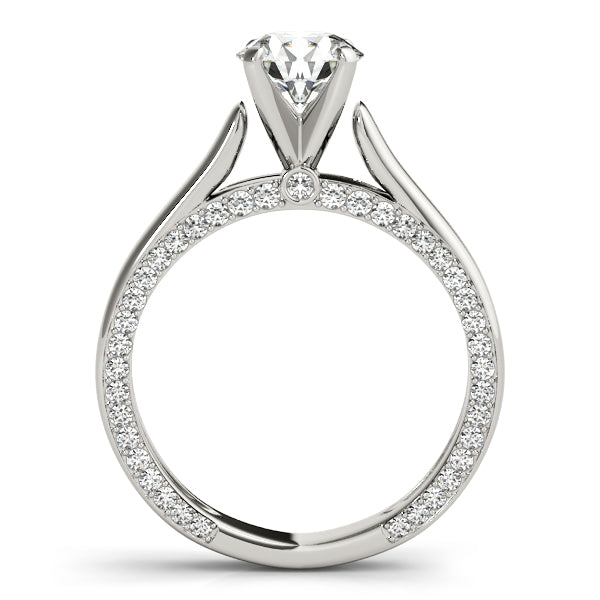 Accented Trellis Engagement Ring