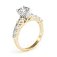 Single Row Shared Prong Engagement Ring