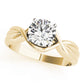 Solitaire Twisted Shank Engagement Rings