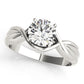 Solitaire Twisted Shank Engagement Rings