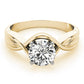Solitaire Twisted Shank Engagement Rings