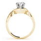 Solitaire Twisted Shank Engagement Rings