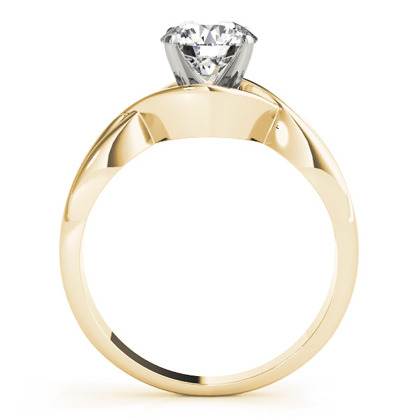Solitaire Twisted Shank Engagement Rings
