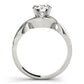 Solitaire Twisted Shank Engagement Rings