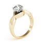 Solitaire Twisted Shank Engagement Rings